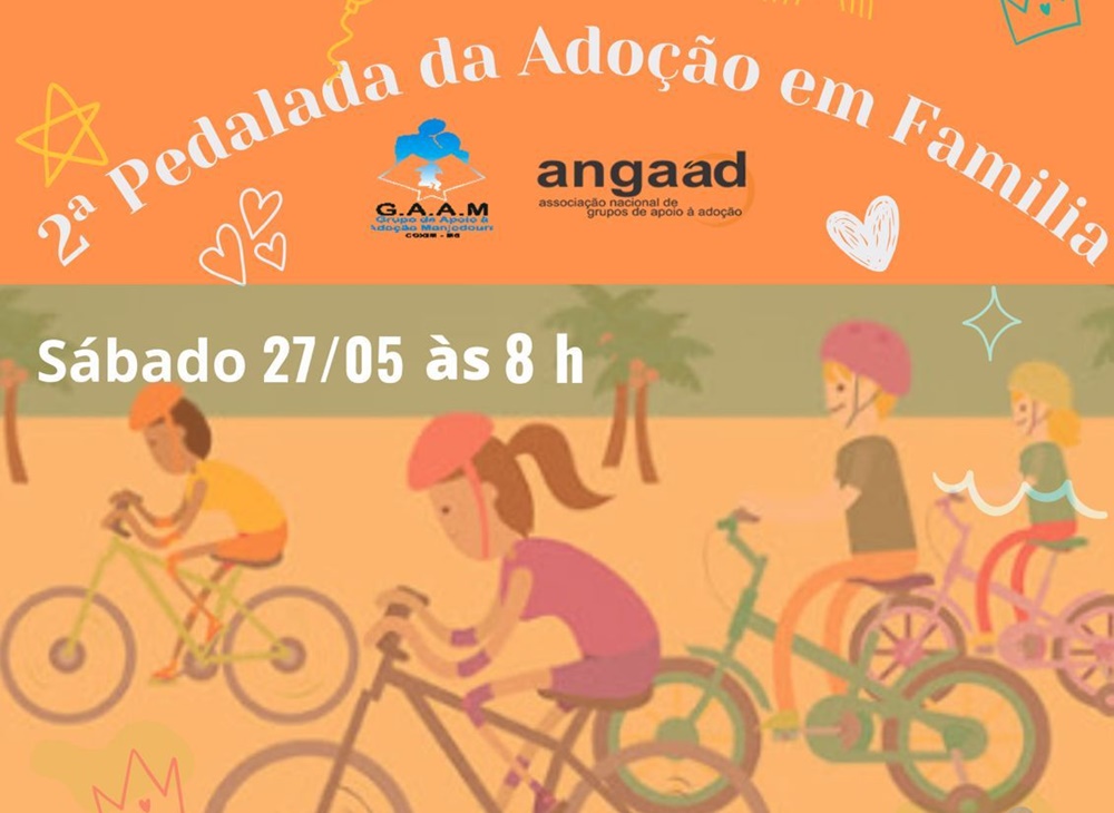 Últimos dias para as inscrições da 2ª Pedalada da Adoção em Família, evento acontecerá no próximo sábado em Coxim