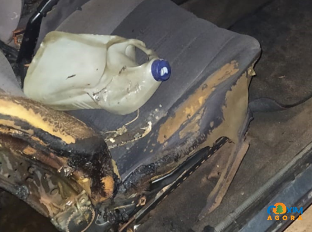 Pai é preso após atear fogo no veículo do filho no Nova Coxim