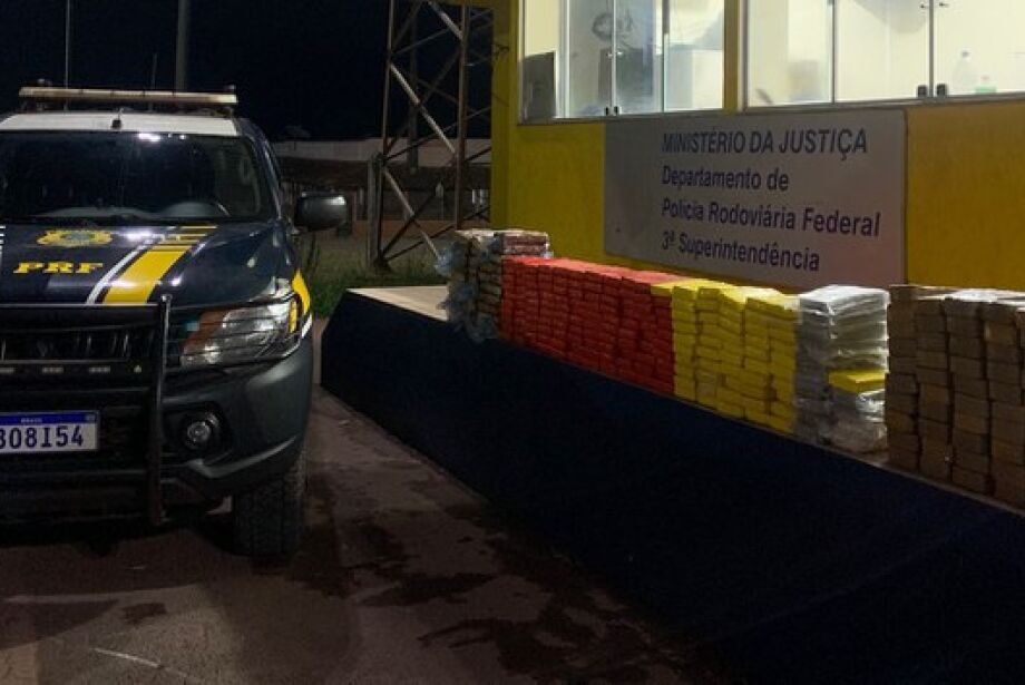 PRF apreende 309 kg de cocaína em Corumbá e ano já soma 12,5 toneladas interceptadas