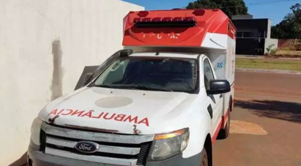 Furtada em MS, ambulância do Samu é encontrada na divisa com São Paulo