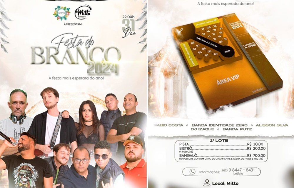 Melhor Festa da Virada está de volta: Festa do Branco 2024 promete agitar a noite de Réveillon com estilo e música envolvente