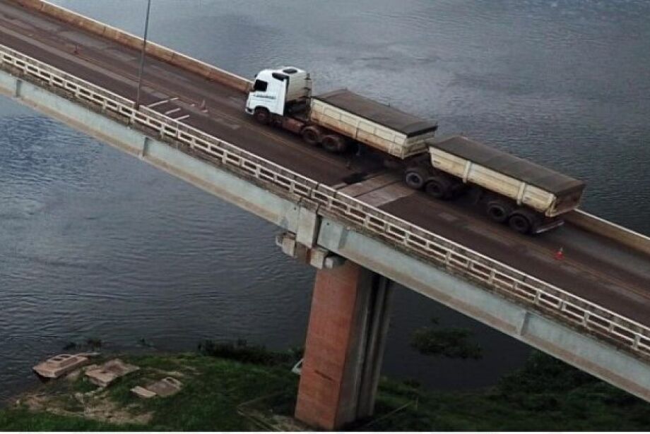 Estado teme colapso e adota novas restrições na ponte no Rio Paraguai