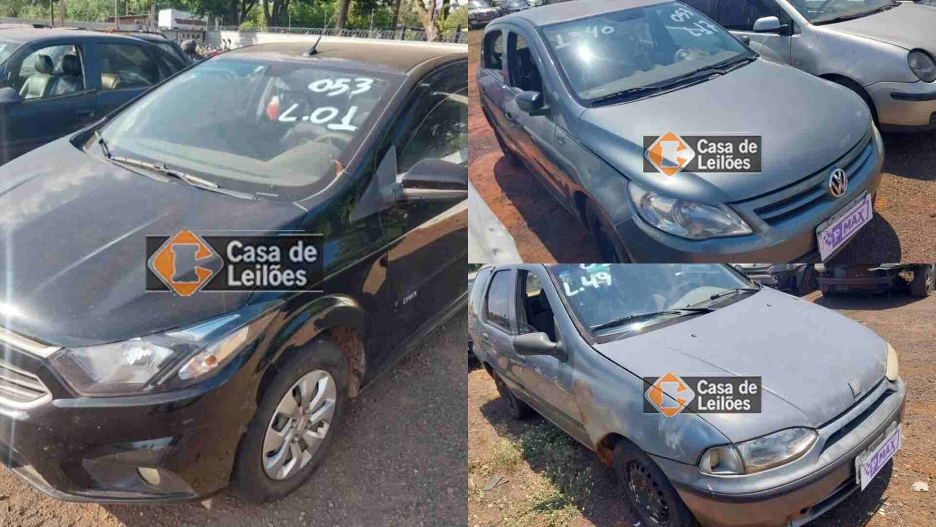 Com lances a partir de R$ 287, leilão de sucatas do Detran-MS tem Onix, Palio, Prisma e Gol