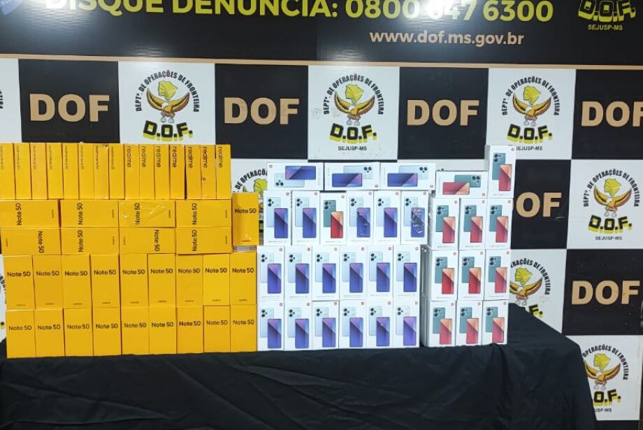 Meio milhão de reais em produtos ilegais encontrados pela polícia em carga de soja
