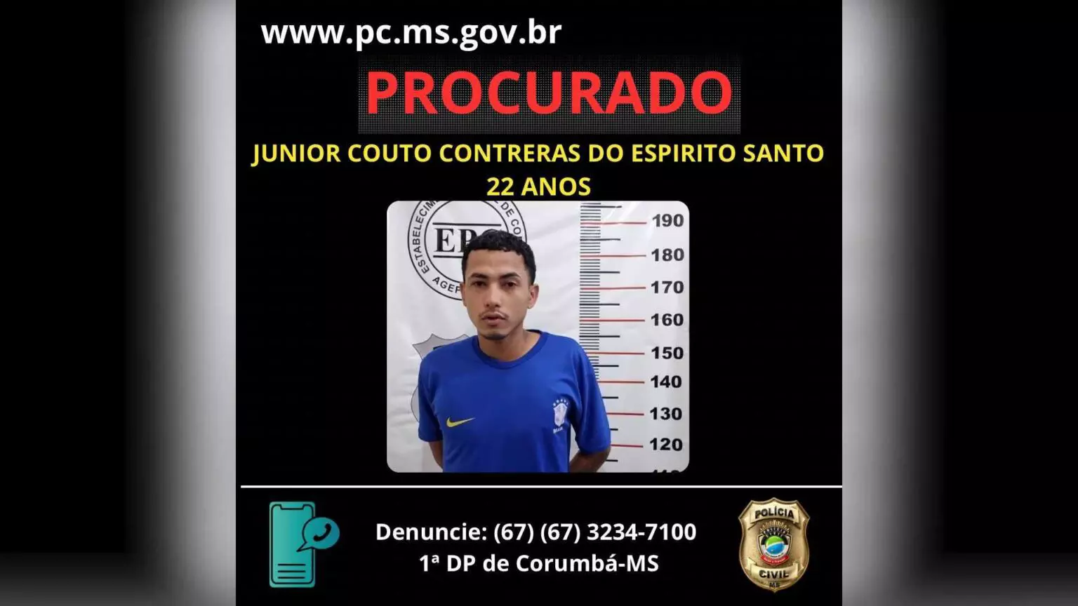 Polícia pede prisão preventiva de autor do assassinato de Victória em Corumbá