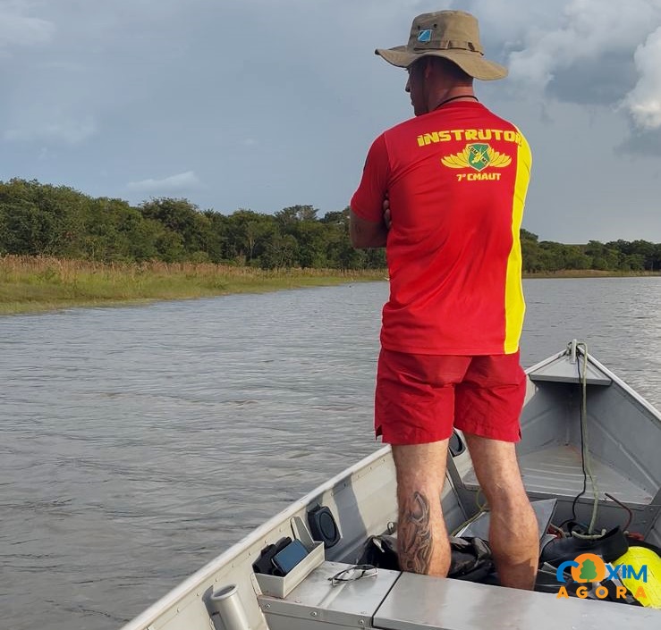 Bombeiros realizam buscas por jovem desaparecido e suspeita é de afogamento no Rio Correntes em Sonora