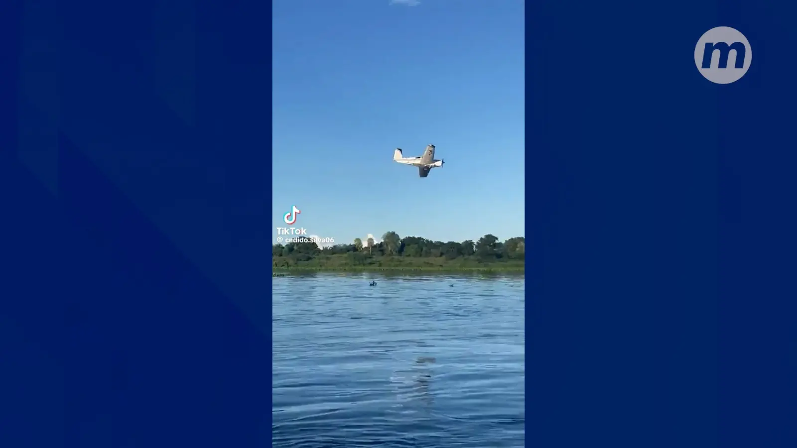 Avião é flagrado passando por baixo da Ponte Bioceânica e polícia abre investigação