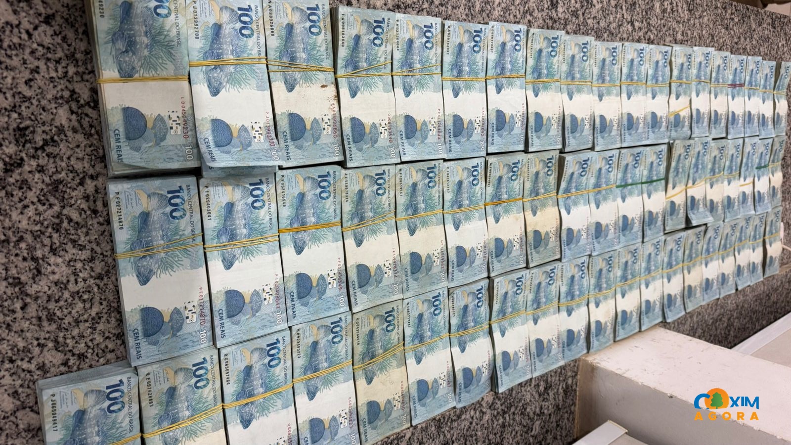 PRF apreende R$ 580 mil em dinheiro dentro de mochila durante fiscalização na BR-163 em Coxim