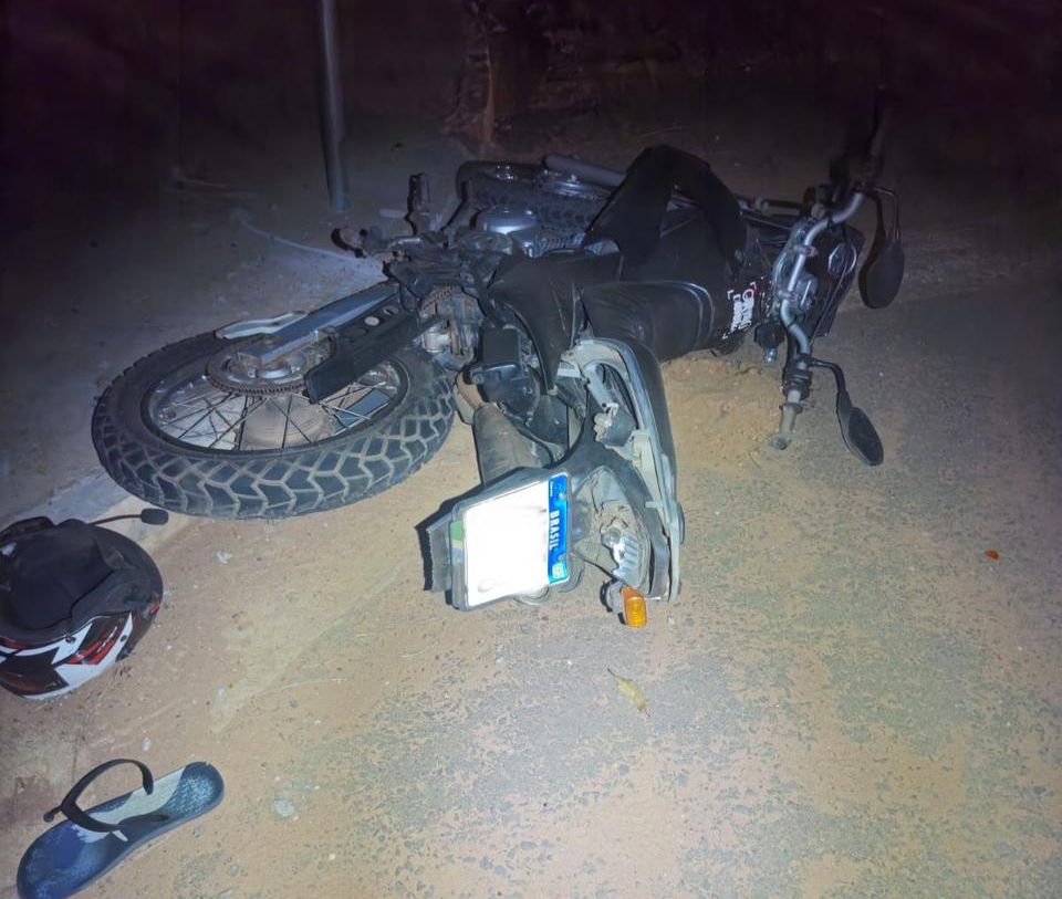 Motociclista morre após fuga e queda durante acompanhamento tático em Coxim