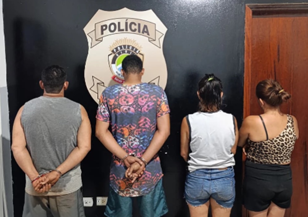 Operação conjunta prende quatro por tráfico de drogas e organização criminosa em Sonora