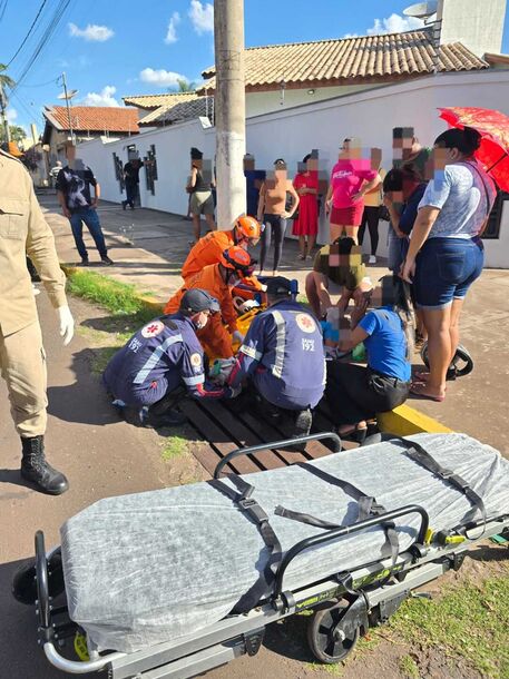 Mãe e filha são atropeladas e criança tem ferimentos graves em Corumbá