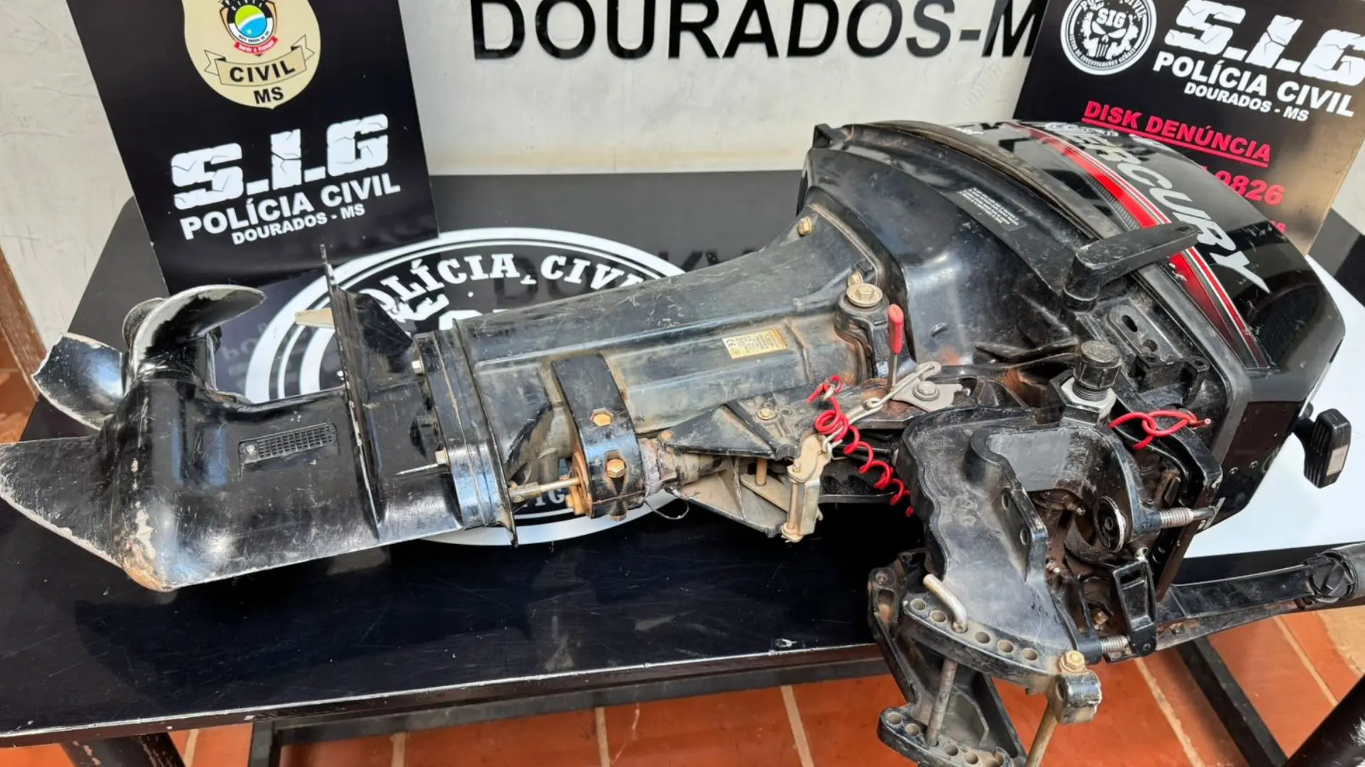 Suspeito por furto de motor de embarcação é preso em Dourados