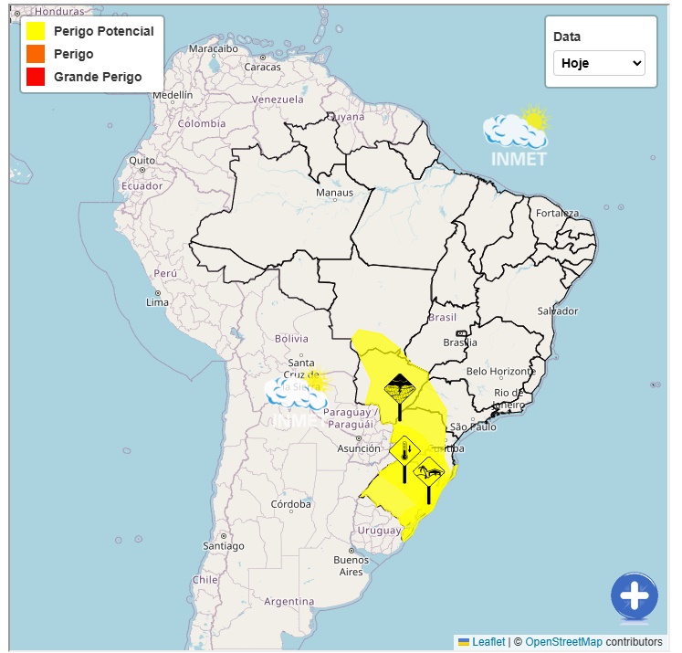 Segunda-feira será de calor, muitas nuvens e chance de chuva isolada em Coxim