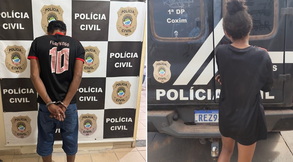 Celular furtado é recuperado e dupla é presa por tráfico de drogas e receptação em Coxim