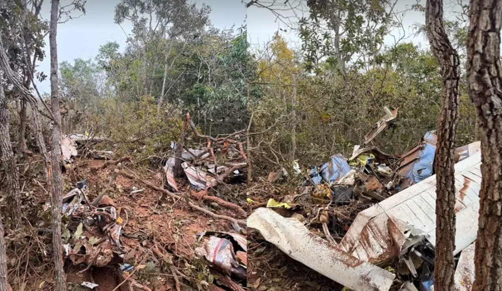 Avião de pequeno porte cai e deixa piloto e pesquisadora alemã mortos em Campo Grande