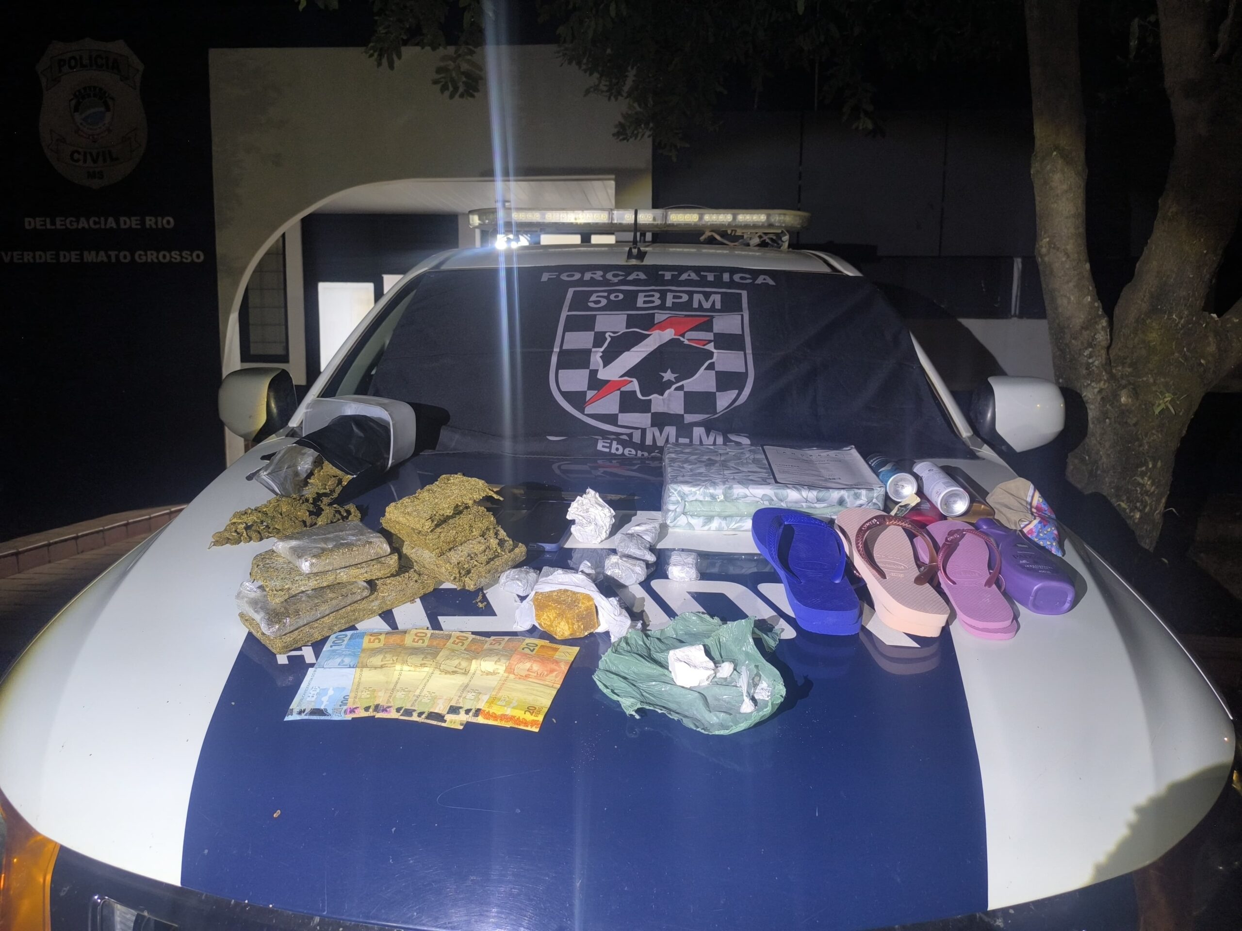 Força Tática prende homem por tráfico e apreende mais de 2 kg de drogas em Rio Verde