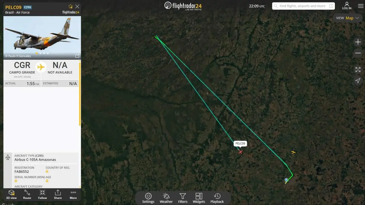 Proprietários rurais são mobilizados para auxiliar nas buscas por aeronave na região de Coxim e Pantanal