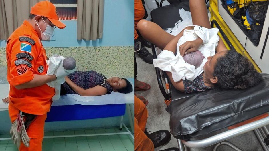 Apressado, bebê nasce dentro de viatura do Corpo de Bombeiros em Ladário