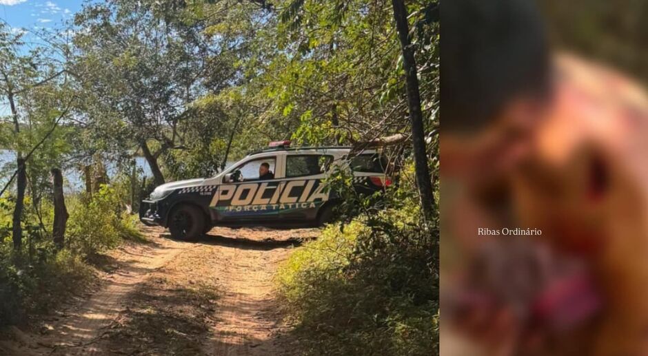 Homem é esfaqueado no pescoço durante banho de rio e foge sem roupas em Ribas do Rio Pardo
