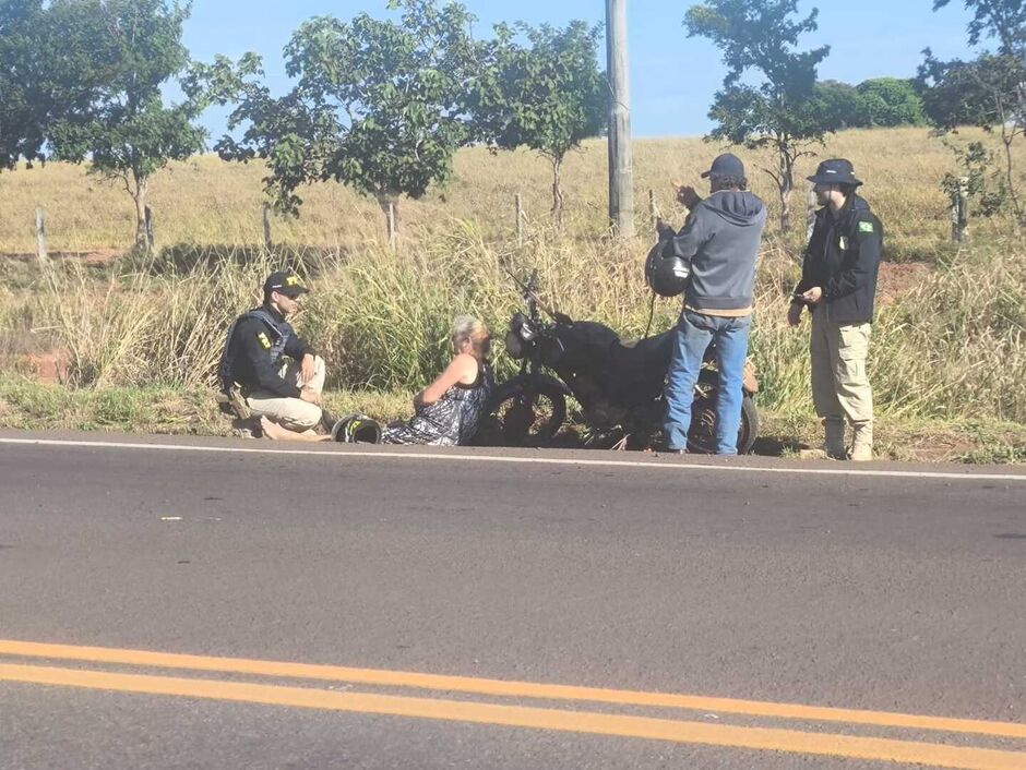 Pneu ‘careca’ de moto estoura perto de acidente que matou caminhoneiro na BR-163