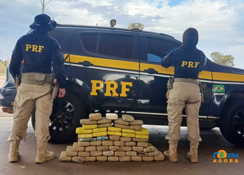 PRF apreende 59 kg de skunk escondidos em compartimentos ocultos de caminhonete na BR-163, em Coxim