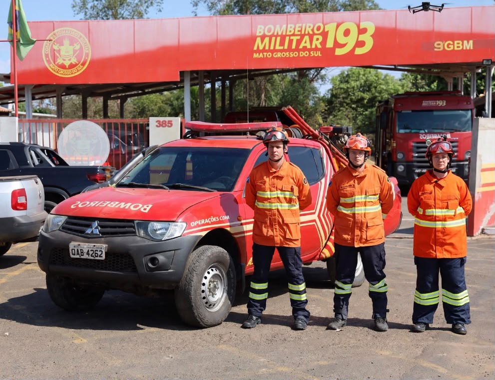 Corpo de Bombeiros reforça efetivo em Coxim para combate a incêndios florestais