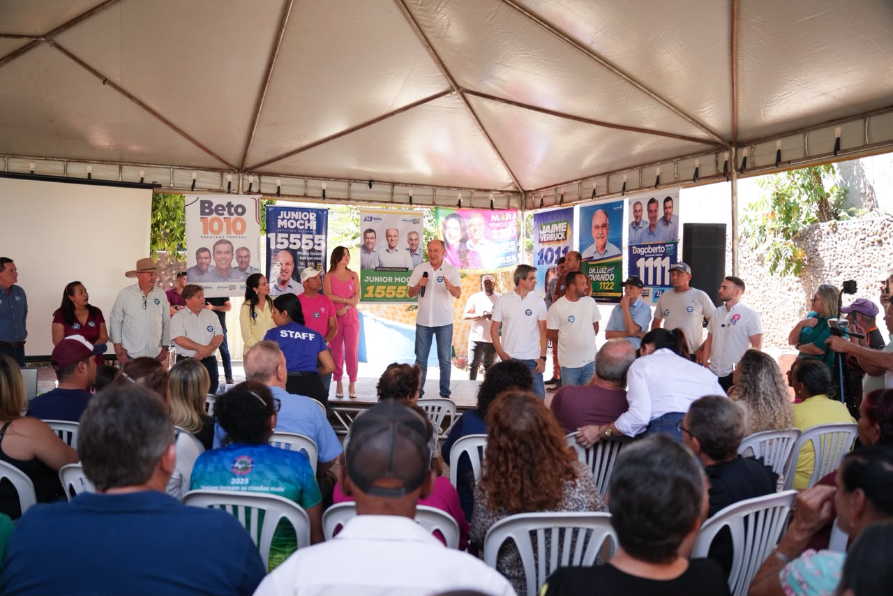Em Coxim, Junior Mochi inaugura comitê e celebra uma história construída com vínculos e compromisso público