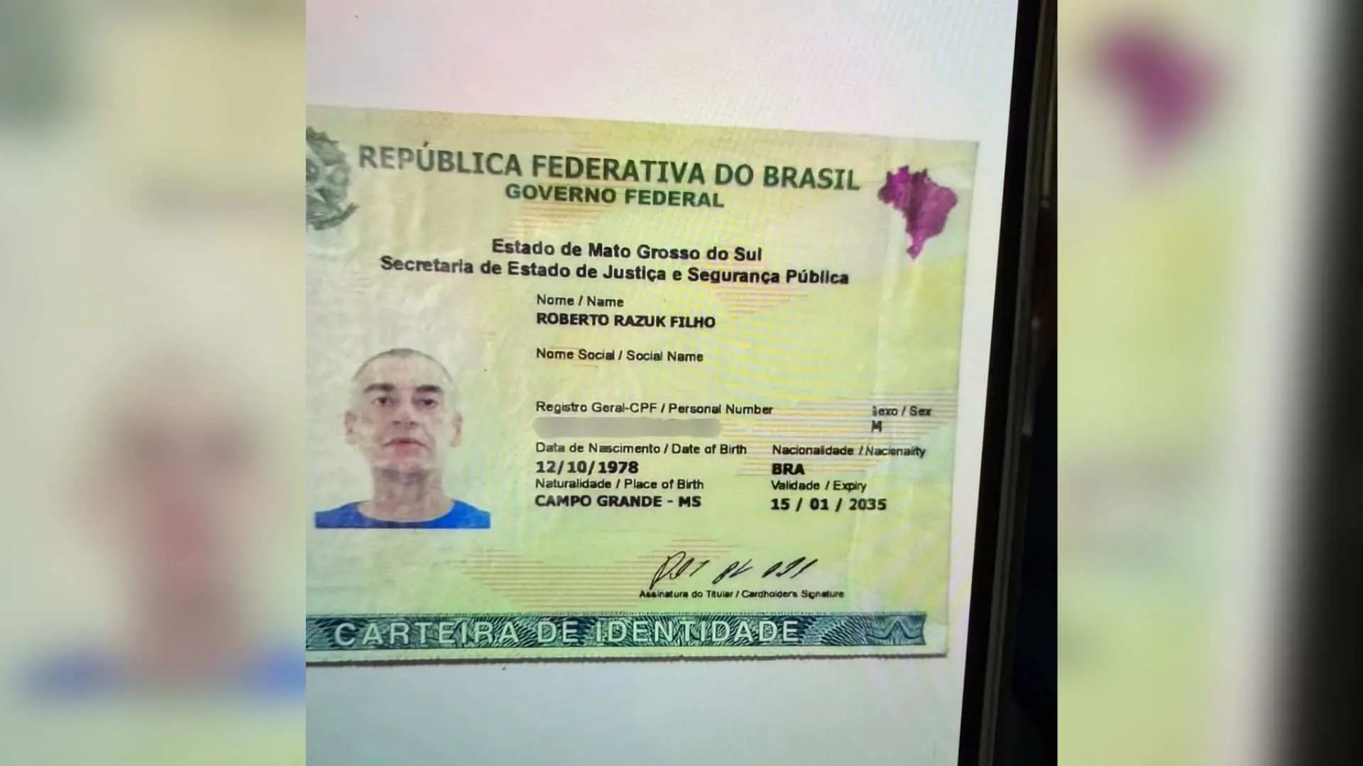 Ex-deputado estadual Neno Razuk é preso pela polícia da Bolívia