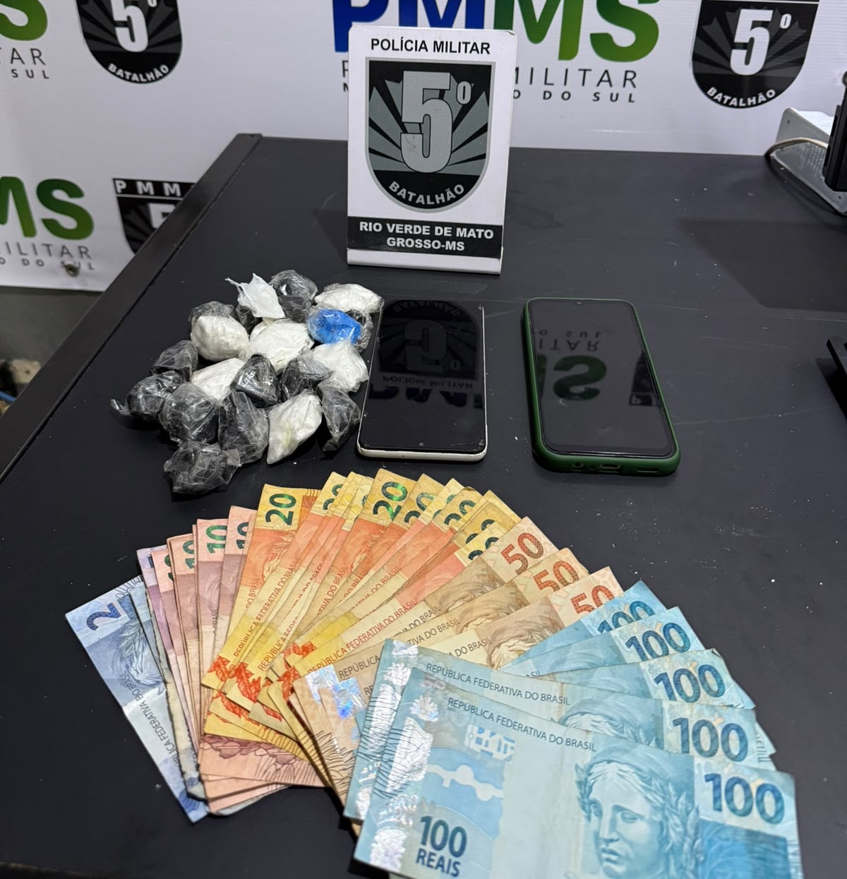 PM prende homem por tráfico de drogas e apreende 197 gramas de entorpecentes em Rio Verde