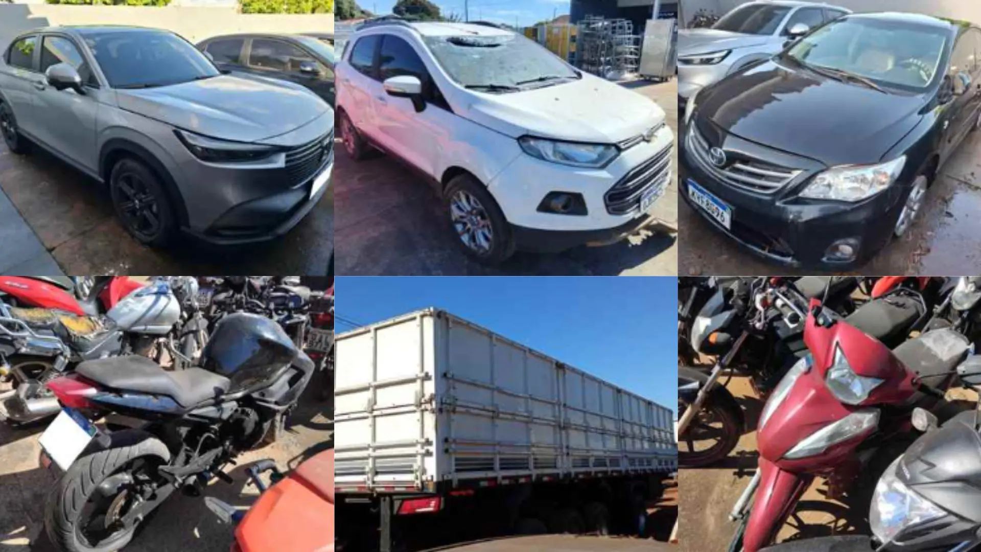 De HR-V por R$ 81 mil a moto por R$ 2 mil, TJMS abre leilão com 22 veículos