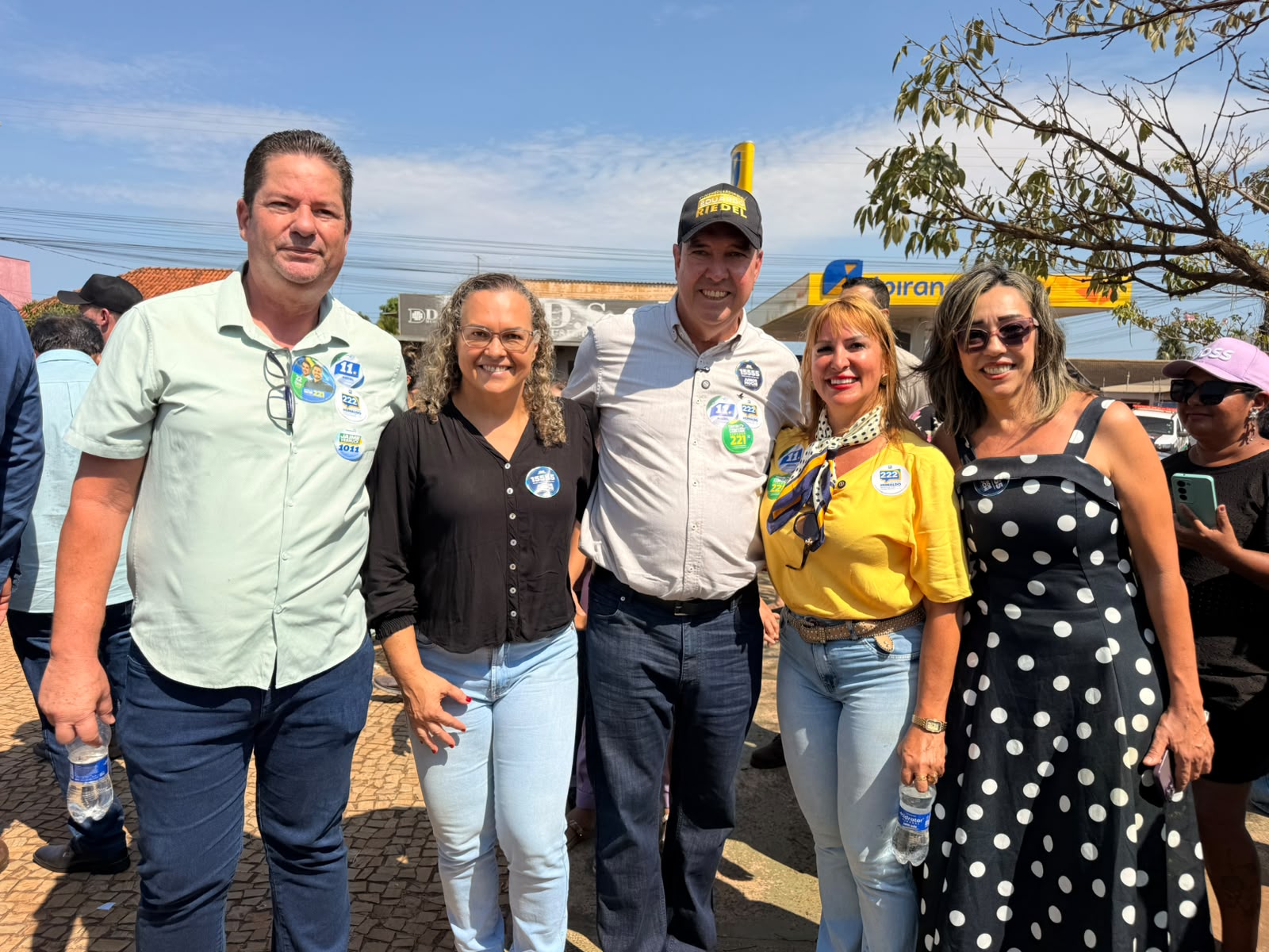 Governador Eduardo Riedel visita Sonora em agenda política e participa de carreata com lideranças e apoiadores