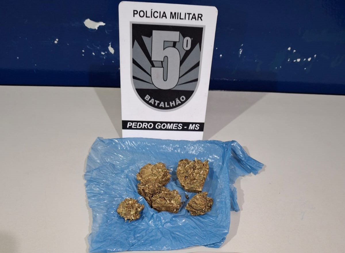 Polícia Militar prende homem por tráfico de drogas em Pedro Gomes