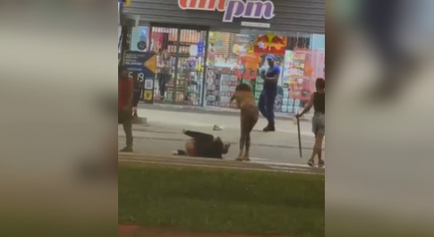Homem é agredido a pauladas em plena Avenida Afonso Pena